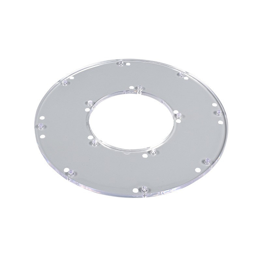 Placa de fixa&ccedil;&atilde;o de ventilador transparente para PC
